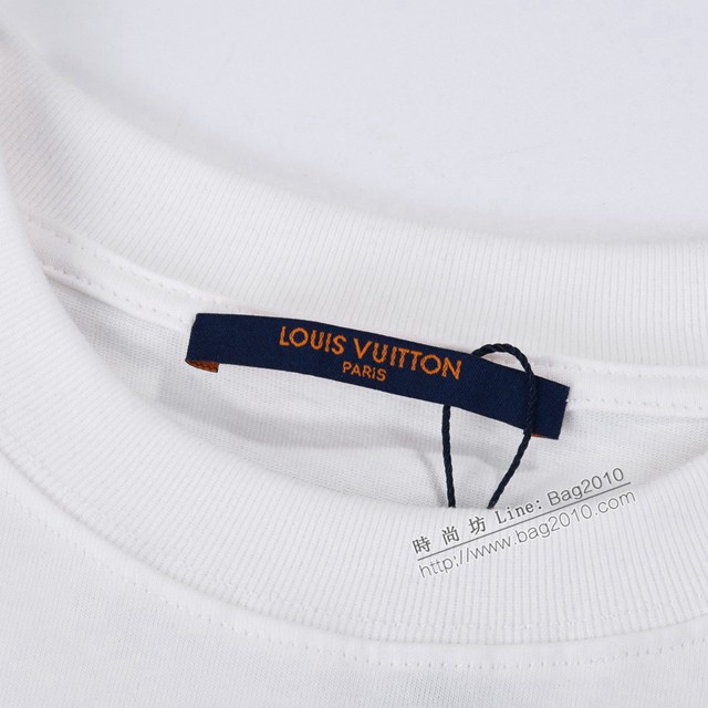 Louisvuitton路易威登Lv X Chromehearts專櫃2023SS新款聯名刺繡T恤 男女同款 tzy2755